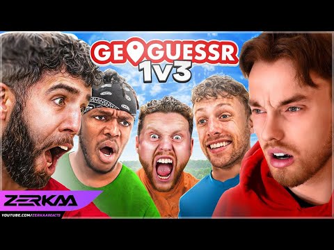 Zerkaa Reacts To Pro Reacts to Zerkaa vs The Sidemen GeoGuessr 1v3