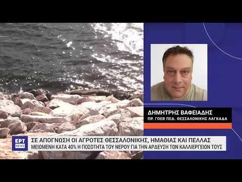 Σε απόγνωση αγρότες σε Θεσσαλονίκη, Ημαθία και Πέλλα- Μειωμένη κατά 40% η ποσότητα νερού για άρδευση