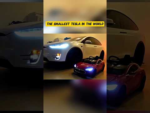 World’s Smallest Tesla Built for an 80cm Tall Actor! #Tesla #MiniTesla #WorldsSmallestCar #Shorts