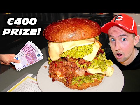 €400 "FAT BOY" BURGER CHALLENGE IN CANARY ISLANDS | NEVER BEEN DEFEATED!!