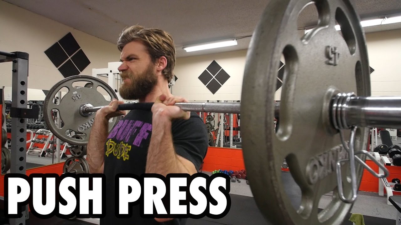 How to perform the push press - shoulder exercise tutorial - Buff Dudes