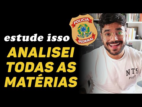 O que estudar para AGENTE ADMINISTRATIVO da Polícia Federal?