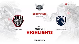 Alter Ego vs Team Liquid ID HIGHLIGHTS MPL ID S16 | TLID VS AE ESPORTSTV
