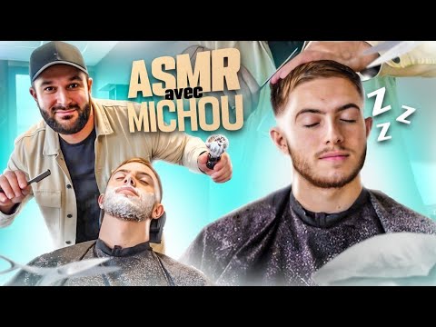 MICHOU EST SURPRIS PAR L'ASMR BARBER!!! (il est archi détendu)