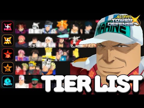 TIER LIST DOS MELHORES PERSONAGENS ALL STAR TOWER DEFENSE X