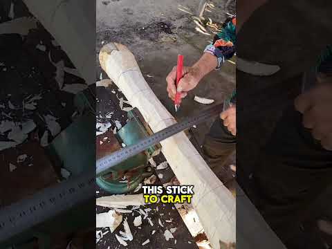 Grandmother made dangerous weapon from wood 🥶🥰~mini wood toy~woodworking art skills \ hand #shorts
