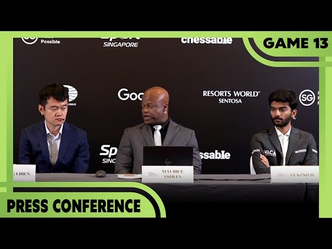 Game 13 | FULL PRESS CONFERENCE | FIDE World Chess Championship 2024