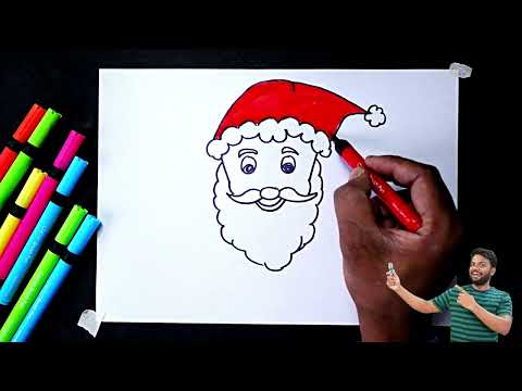 How to draw Santa Claus Very Easy For Beginners