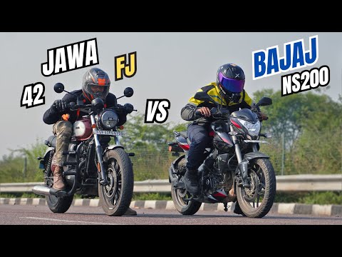 2024 Jawa FJ 42 Vs Bajaj Pulsar NS200 Drag Race