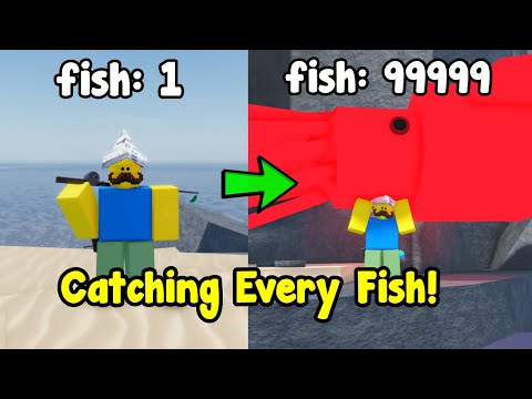 Catching Every Fish And Unlocked Secret Rod In Fisch Roblox!