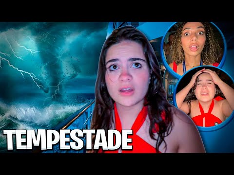 TIVEMOS QUE ENFRENTAR UMA TEMPESTADE NO NAVIO!