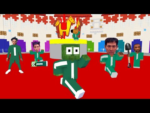 FUNNY EPISODE Minecraft Mobs : Squid Game and Incredibox Sprunki - Minecraft Animation