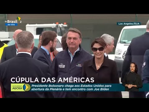#AoVivo: Presidente Jair Bolsonaro chega aos EUA para Cúpula das Américas