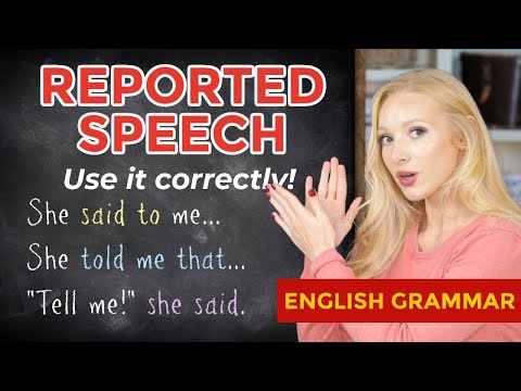 Reported Speech In English Use It Correctly Indirect Speech