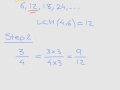 Adding Fractions and LCM Concepts