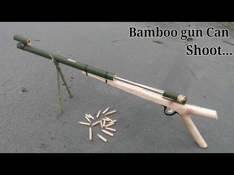 Home Make TOY | How to make a toy gan using Bamboo and wooden
