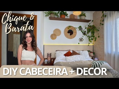 DIY Cabeceira de cama + Decor Quarto - gastando pouco