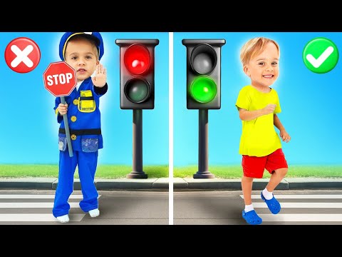 كريس يتعلم قواعد السلامة المرورية والمرور