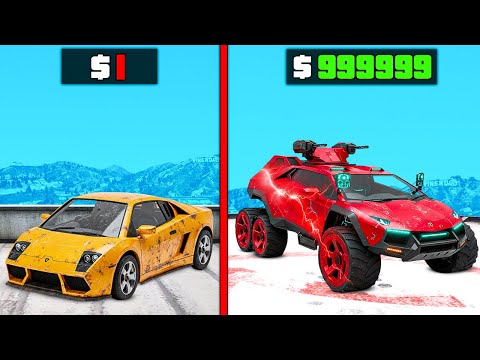$1 to $1,000,000,000 LAMBORGHINI in GTA 5