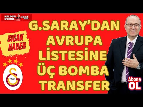 Galatasaray'dan üç nokta transfer daha geliyor