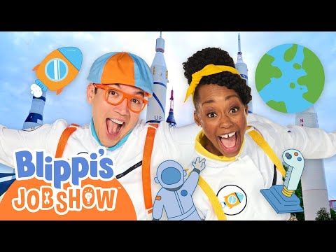 We Explore Space! 🚀🎶 | Blippi's Job Show | An Adventure Among the Stars | Music Videos for Kids