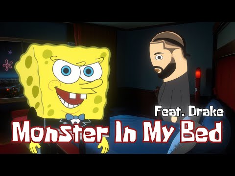 MONSTER IN MY BED f. Drake AI (SpongeBob Rap Music Video)