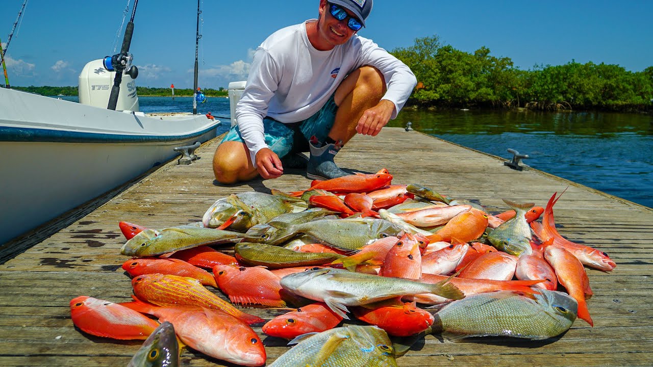DEEP Water Porgy & Snapper- Catch Clean Cook (Deep Sea Fishing Florida)