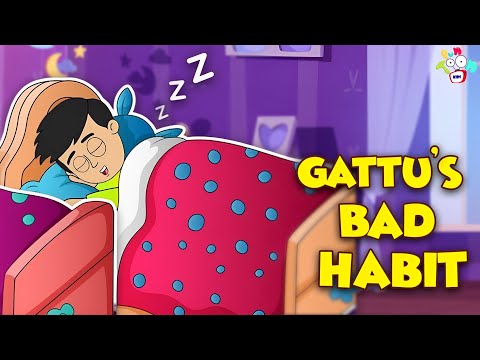 Gattu's Bad Habit | School's Project | Animated Story | English Cartoon | Moral Story | PunToon Kids