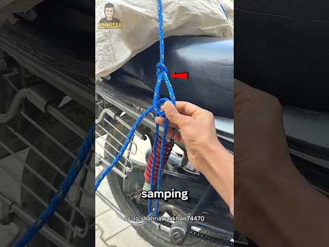 TERNYATA BEGINILAH TRIK MENGIKAT BARANG BAWAAN DI MOTOR #faktamenarik #videoviral #shorts