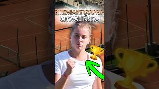MAJA CHWALIŃSKA ZROBIŁA TO! 🥎 #tenis #rolandgarros #frenchopen #majachwalińska #zkortu #andreeva