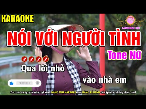 Nói Với Người Tình Karaoke Nhạc Sống Tone Nữ – Nàng Thơ Karaoke