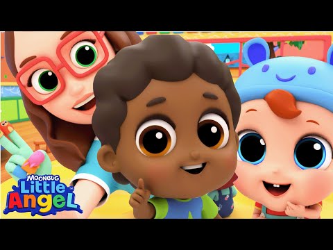 Meet the Animal Finger Family!| Little Angel| Kids Happy Place