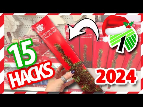 🎄Grab $1 CHRISTMAS TREES from Dollar Tree!! *ALL NEW HACKS & DIYs* 2024