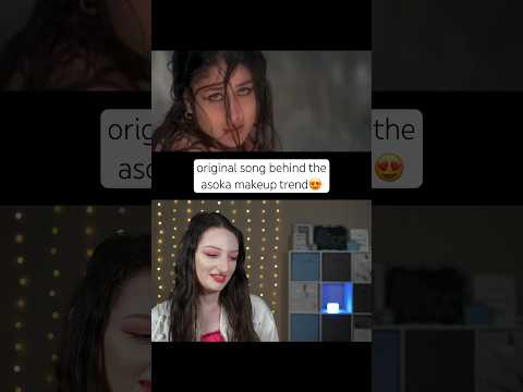 asoka makeup trend ORIGINAL SONG is beautiful!! #asokamakeup #indian #indiareaction #alkayagnik