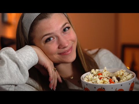 [ASMR] Scary Movie Night (WITH YOUR CRUSH) 🤭👻🎃