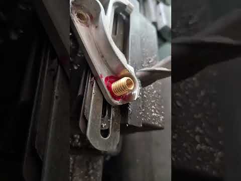 STRIPPED THREAD? WATCH THIS FIX #automotive #mechanic #motorcycle #lifehacks #threadrepair #tools
