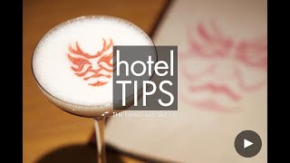 【hotel TIPS】歌舞伎のくま取り浮かぶデザートカクテル　ヒルトン東京