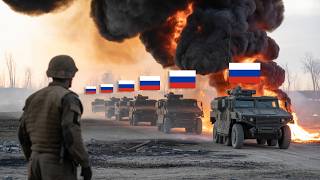 Russischer Militärkonvoi erleidet schwere Verluste durch ukrainischen Gegenangriff