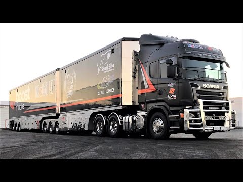 Best of Scania trucks hauling race cars