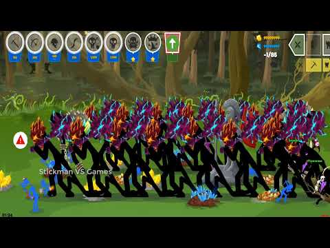 StickWar3 Saga - Online Battle Challenge - 2 VS 2 Pro Player Matching - Unlimited Gold and Diamond