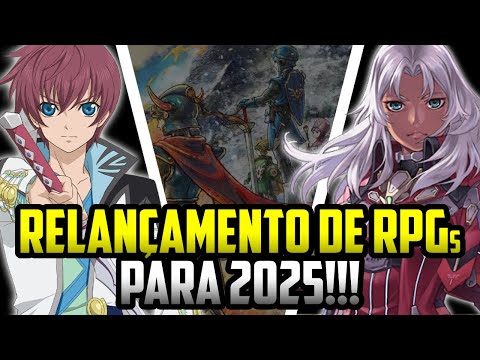 REMASTERS e REMAKES de JRPGS que serão lançados em 2025