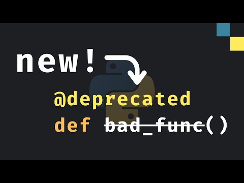 New in Python 3.13: @deprecated