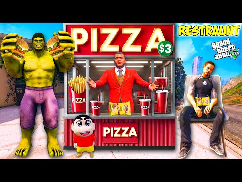 Franklin & Shinchan Opened A Restaurant In GTA 5 ! | GTA 5 AVENGERS