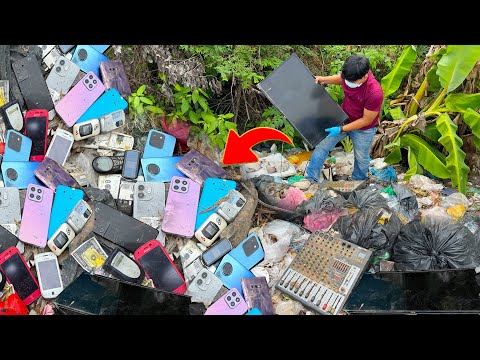 🤭Happy Day😊 i Found Many Phones _Smart TV & Mixer At The Junkyard | Restore Broken HONOR X6b Cracked