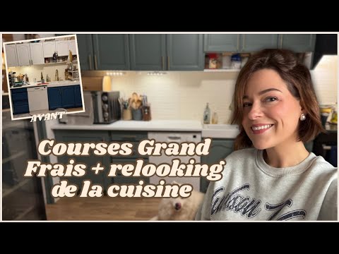 VLOG : Retour de courses Grand Frais & J’ai repeint ma cuisine !