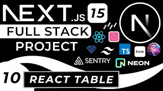 React Table with Next.js, ShadCN, TanStack | Nextjs Full Stack Project