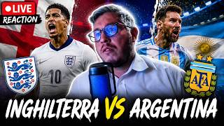 🔴 LIVE INGHILTERRA - ARGENTINA! La Rivincita Storica ai Mondiali! | REACTION Semifinale 🏆