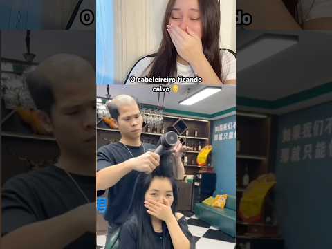 O cabeleleiro ficou calvo 😂🤣 #trending ￼