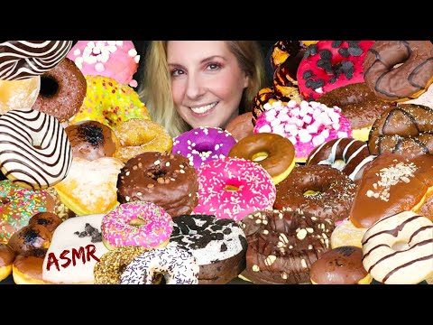 ASMR: DONUT/DOUGHNUT COMPILATION #2 🍩 (2024) | No Talking Mukbang - 먹방 |  Real Eating Sounds