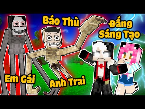 MỀU BẤT NGỜ PHÁT HIỆN ANH TRAI SCP CÔ GÁI TAY DÀI TRONG MINECRAFT*REDHOOD BỊ BÀ KẸ CHÂN DÀI TRẢ THÙ